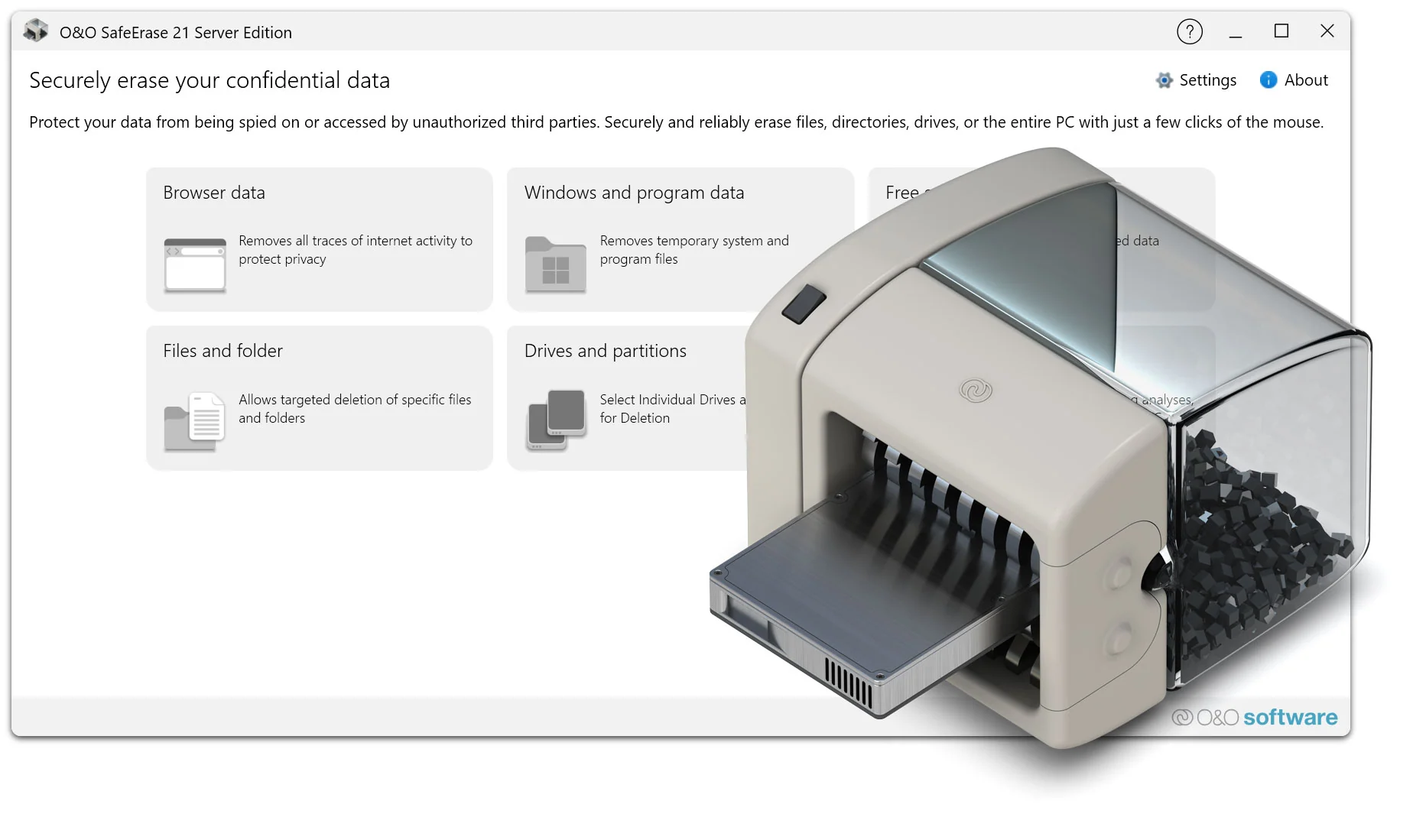 O&O SafeErase 21 - The secure solution for your business